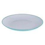 Assiette plate 25cm Collection Pastel menthe