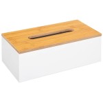 Boite a mouchoirs 25cm Moderne blanc