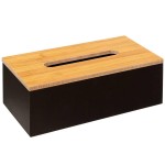 Boite a mouchoirs 25cm Moderne noir