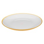 Assiette plate 25cm Collection Pastel moutarde