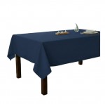 Nappe en polyester Essentiel 145 x 300 cm bleu marine