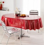 Toile cire nappe de protection Ovale