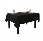 Nappe en polyester Essentiel 145 x 240 cm noir