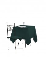 Nappe carree en polyester 180 x 180 cm Emeraude