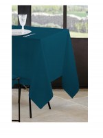 Nappe 145 x 200 cm Nelson uni bleu canard