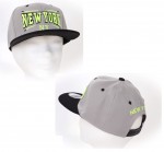 NEW YORK Casquette grise et noir