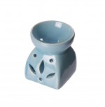 Brule parfums 6 x 7 cm Forme de Feuille bleu