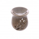 Brle parfum Feuilles gris en cramique