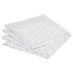 4 Serviettes de table Graphique gris