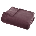 Plaid 130 x 160 cm Collection Olis violet