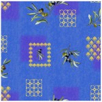 Rouleau de nappe toile ciree 20 m Olives bleu