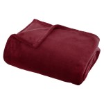 Plaid 130 x 160 cm Collection Olis rouge