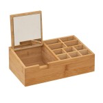 Organiseur 10 compartiments avec miroir
