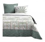 Housse de couette + taies 240x260cm Promenade sous les palmiers