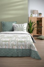 Housse de couette + taies Collection Promenade sous les palmiers