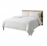 Housse de couette en percale 240 x 260 cm Blanc
