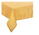 Nappe rectangulaire imprime motif floral gomtrique 140 x 240 cm