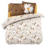 Couette imprimee 220 x 240 cm Pompon le petit lapin