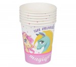 Set de 6 gobelets en papier Poney magique