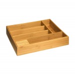 Range couverts bois 5 compartiments amovibles