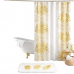 Rideau de douche Orbel Blanc et or