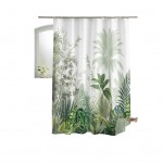 Rideau de douche avec crochets Tropical
