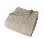 Couvre-lit en microfibre 240 x 220 cm Beige