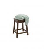 Plaid uni � franges 125 x 150 cm doux et l�ger Vert