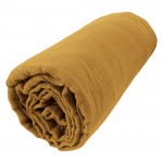Drap Housse 90x190cm Double Gaze de Coton Safran