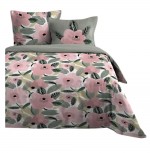 Housse de couette + taies 240x220cm douceur d'ete