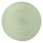 Set de table tresse rond olive