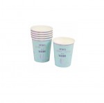 Set de 6 gobelets en carton Anniversaire sirene