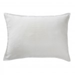 Taie oreiller Lin lave Soline 50 x 70 cm blanc