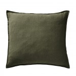 Taie oreiller Lin lave Soline 60 x 60 cm vert