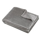Plaid 180x220 cm Collection Confort gris