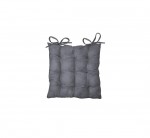 Assise matelass�e Suede Uni Suedine Anthracite