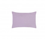 1 Taie d'oreiller percale de coton uni 50 x 70 cm Elysee violet