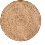 Tapis rond jute 80 cm marron