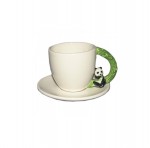 Tasse � caf� Panda avec sous-tasse