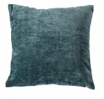 Coussin velours 40 x 40 cm Bleu canard Velvet