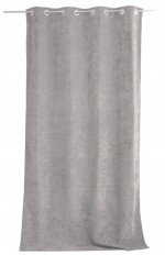1 Rideau Thermique 140 x 260 cm Velvet Gris clair