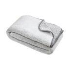 Plaid 125x150cm Collection Moelleux gris