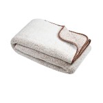 Plaid 125x150cm Collection Moelleux beige