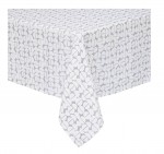 Nappe rectangulaire  motifs gris 140 x 240 cm
