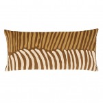 Coussin 35 x 75 cm en coton broderie zebre