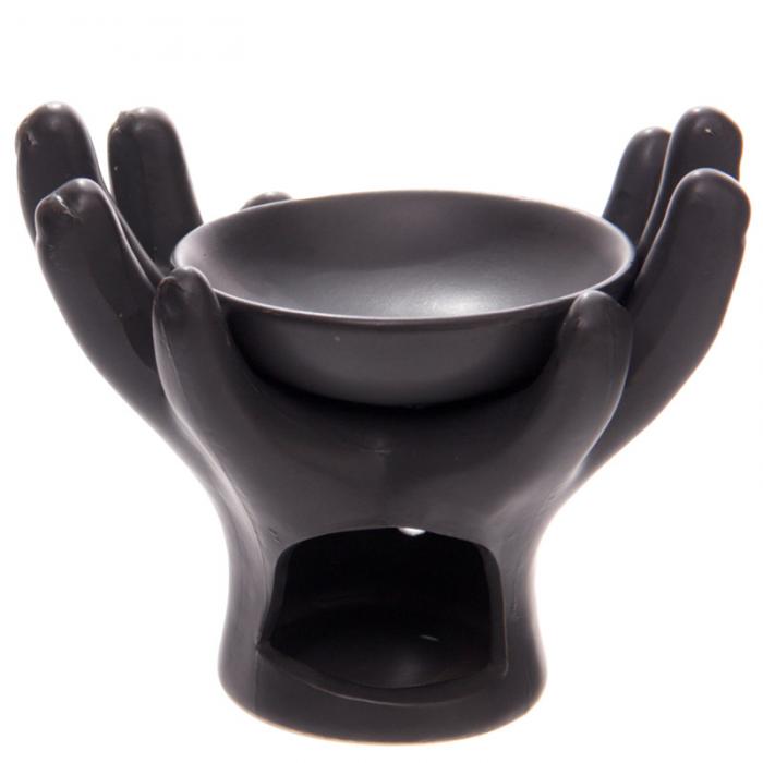 Brle Parfum cramique Mains Ouvertes noire
