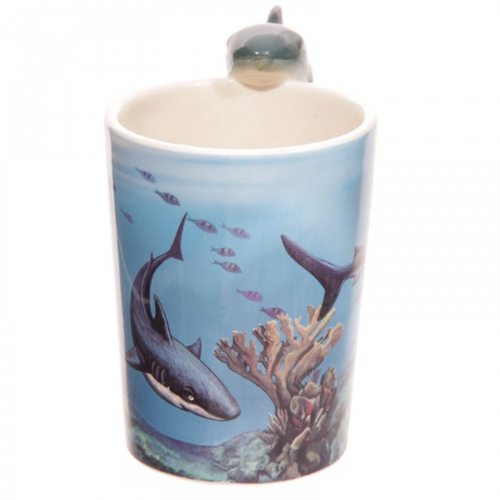 JE CHERCHE UNE IDEE KDO Mug Requin Monde sous-marin par Lisa Parker