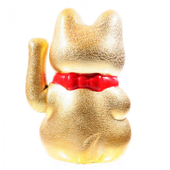 1001KDO BOUDDHAS THA & CHINOIS Statuette Chat porte bonheur Maneki Neko 21 cm