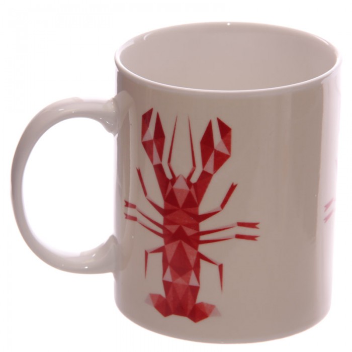 Set de 2 mugs porcelaine Crabe et Homard