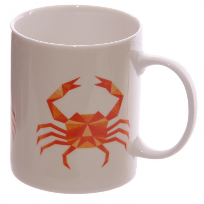 Set de 2 mugs porcelaine Crabe et Homard